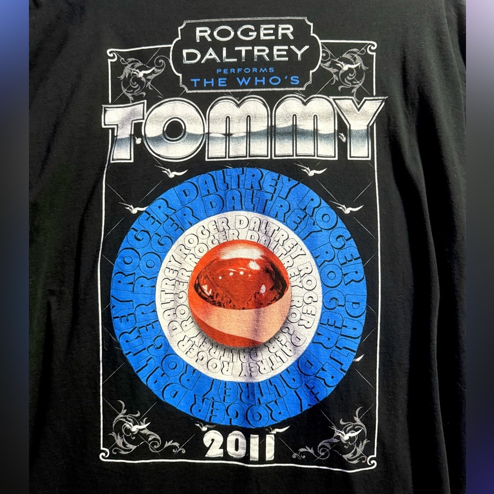 Roger Daltrey Performs The Who's Tommy 2011 Tour T-shirt Size L